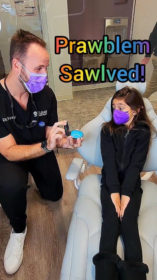 A "prawblem sawlved" INDEED as we've discovered a PAINLESS, NO-metal-needed, palette expander and tooth shifter solution with Dr. Avey and @goclearorthodontics...and my former thumb sucker with the "all over the place" jaw and teeth🤪 is SOOOO HAPPY u… instagr.am/reel/CqD_ZyYjU…