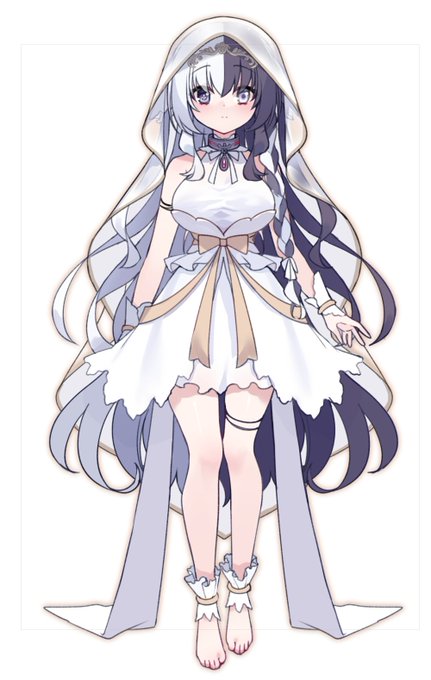 あとで消すけど髪のツートンこの方が可愛いわ。決定 