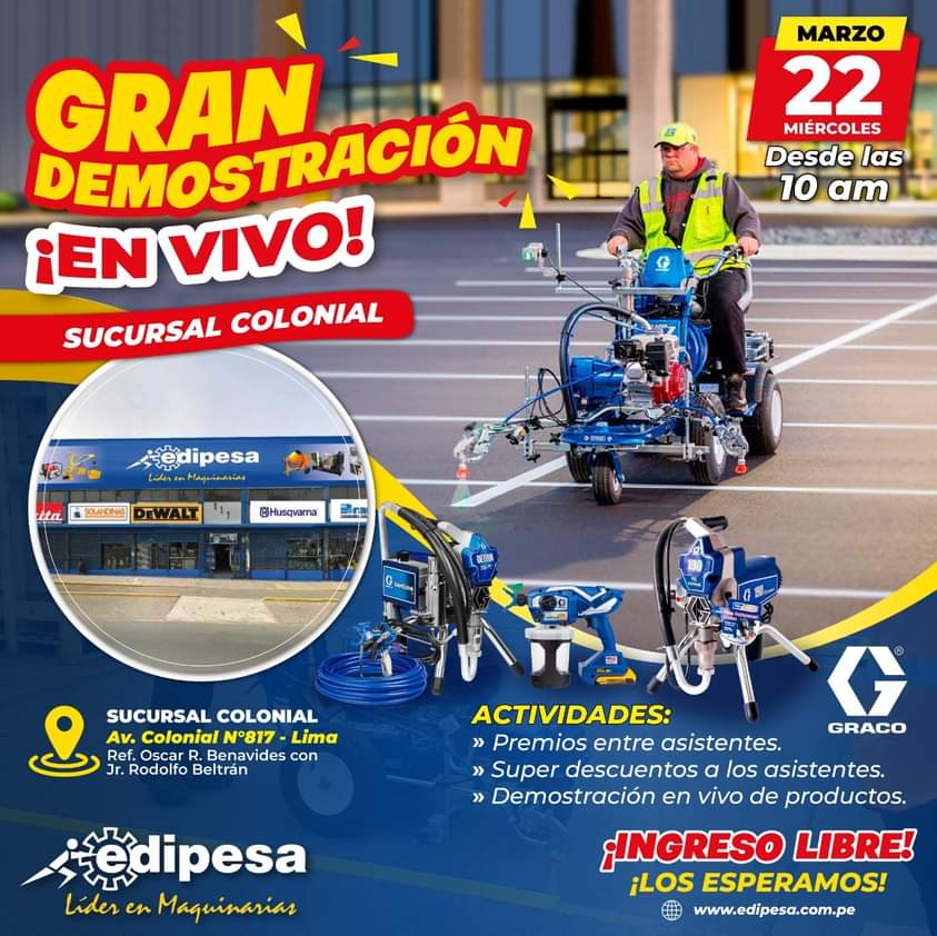 edipesaperu's tweet photo. 📣¡¡GRAN DEMOSTRACIÓN EN VIVO !!📣
Los invitamos el 22 de marzo a nuestra Tienda Colonial📌, donde habrá demostración de la marca #graco  premios y mucho más 🥳
¡¡LOS ESPERAMOS!!
Informes al WhatsApp: 996 437 009 https://t.co/0ho434sRea