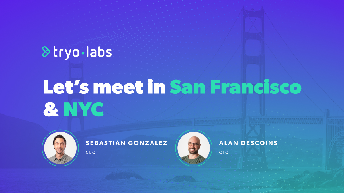 Tryolabs (@tryolabs) on Twitter photo 🚀 Our CEO <a href="/sebagon/">Sebastián González</a> & CTO <a href="/dekked_/">Alan Descoins</a> are hitting SF this week, followed by attending <a href="/MLconf/">MLconf</a> in NYC. Catch #GuillermoEtchebarne speaking at the event! In town? Let's grab coffee ☕ & discuss the latest AI trends. 🚀 Our CEO <a href="/sebagon/">Sebastián González</a> & CTO <a href="/dekked_/">Alan Descoins</a> are hitting SF this week, followed by attending <a href="/MLconf/">MLconf</a> in NYC. Catch #GuillermoEtchebarne speaking at the event! In town? Let's grab coffee ☕ & discuss the latest AI trends.