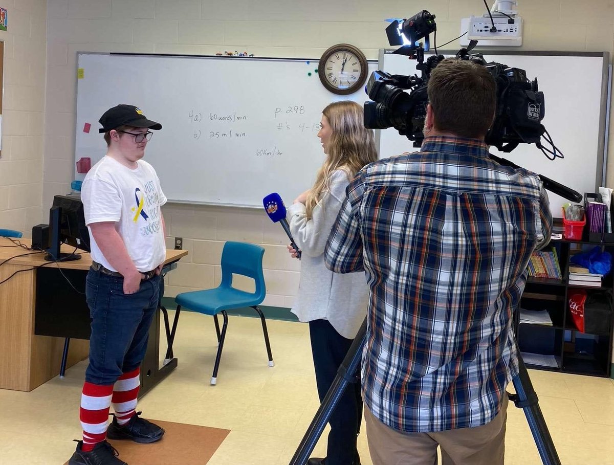 We have exciting news!!! Robbie will be featured on NTV tonight. <a href="/NTVNewsNL/">NTV News</a> <a href="/NL_DS_Society/">Newfoundland and Labrador Down Syndrome Society</a> <a href="/NLESDCA/">NLESD</a> Tune in tonight to see this awesome Monarch in action.  #lotsofsocks #robbierocks