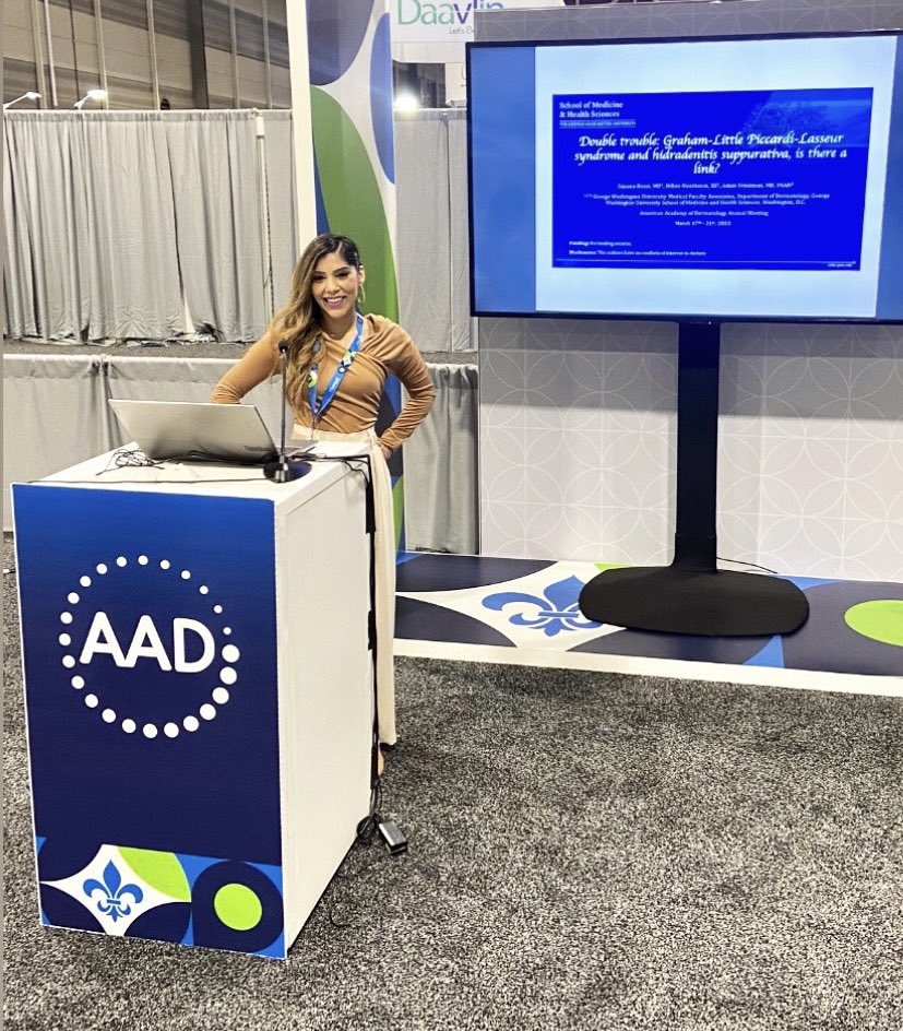 sapanakd1's tweet photo. #AAD2023
…The last FOUR days have been nothing short of exceptional; it was such an exciting and enlightening experience to learn, present, meet, AND connect with MY future DERM family. NOLA, you did NOT disappoint!
#dermtwitter #MedTwitter #aad2023 #aadmember #DreamBig https://t.co/4Q9oJDVLjL