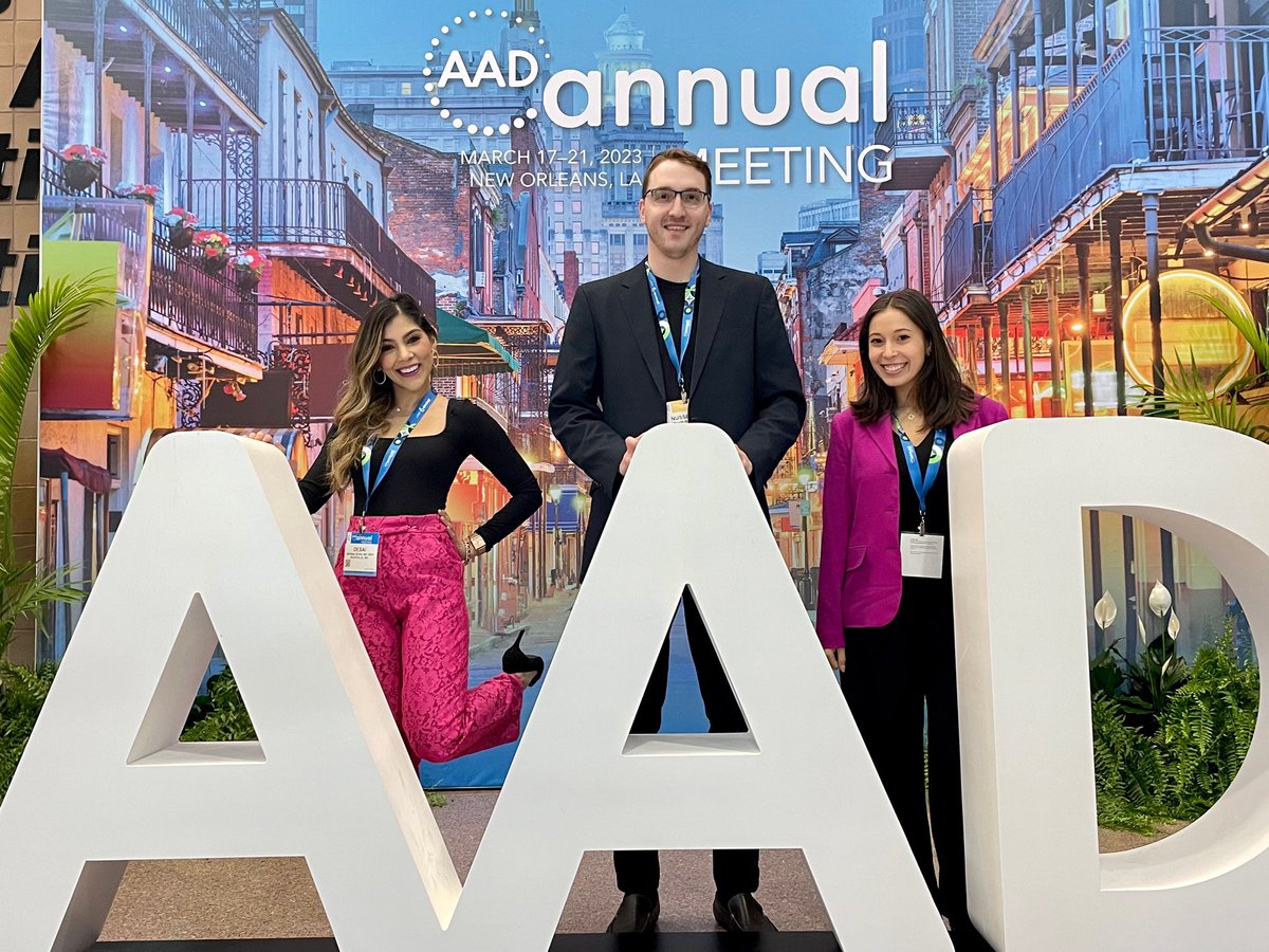 sapanakd1's tweet photo. #AAD2023
…The last FOUR days have been nothing short of exceptional; it was such an exciting and enlightening experience to learn, present, meet, AND connect with MY future DERM family. NOLA, you did NOT disappoint!
#dermtwitter #MedTwitter #aad2023 #aadmember #DreamBig https://t.co/4Q9oJDVLjL