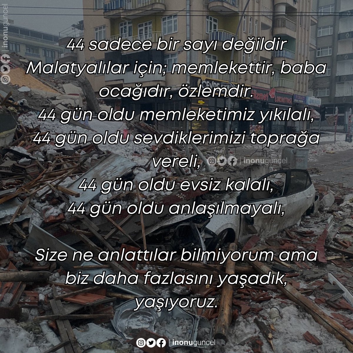 44 sadece bir sayı değildir Malatyalılar için; memlekettir, baba ocağıdır, özlemdir.