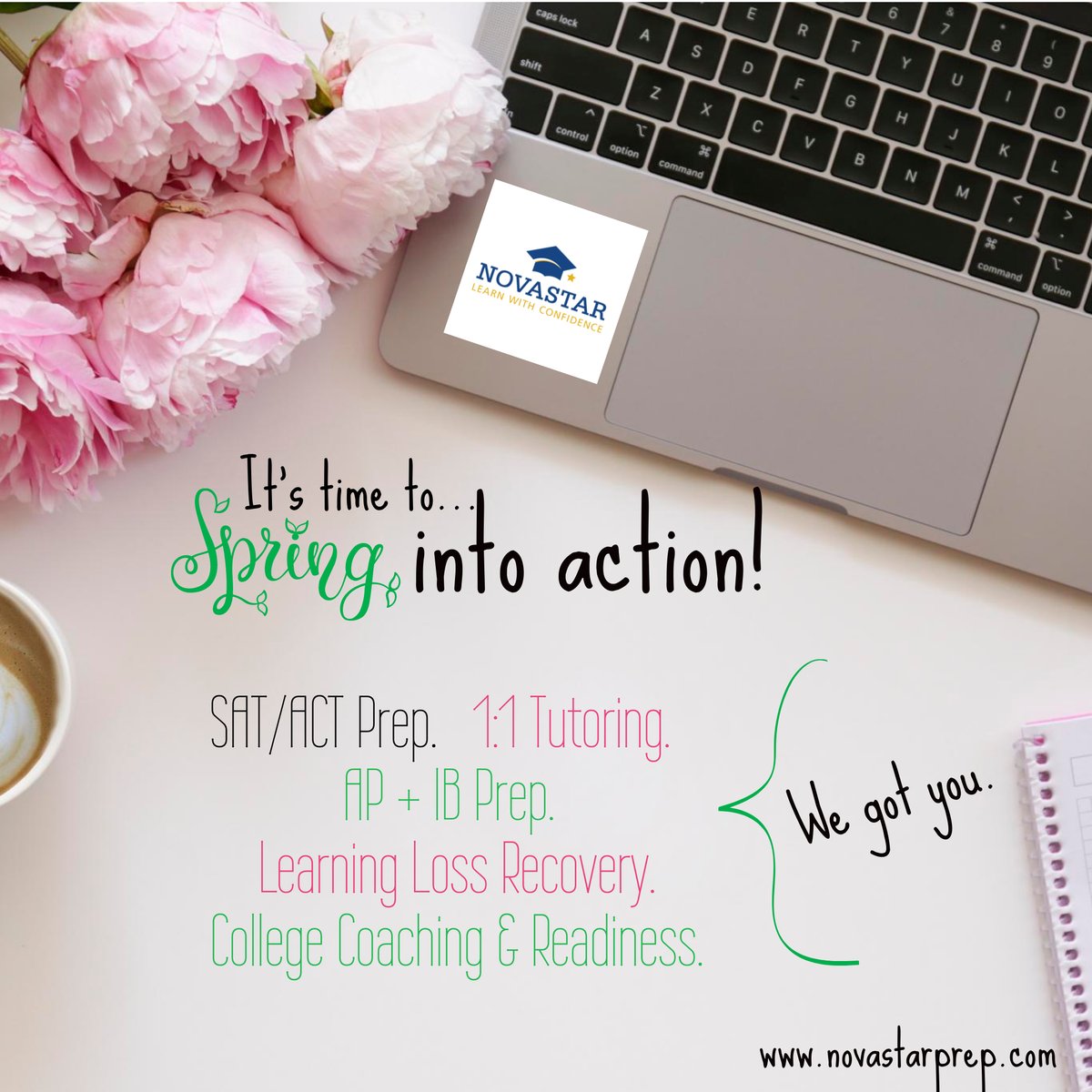 NovastarPrep's tweet photo. Spring has sprung!
It's time to grow your confidence. Reach out to us today to get started. 🌺
Helpful links in bio. 🔗
#spring #springhassprung #springishere #springisintheair #studying #tutoring #extrahelp #learning #growing #flowers #march #studentsuccess #springsemester https://t.co/Z1Jru5FCsk