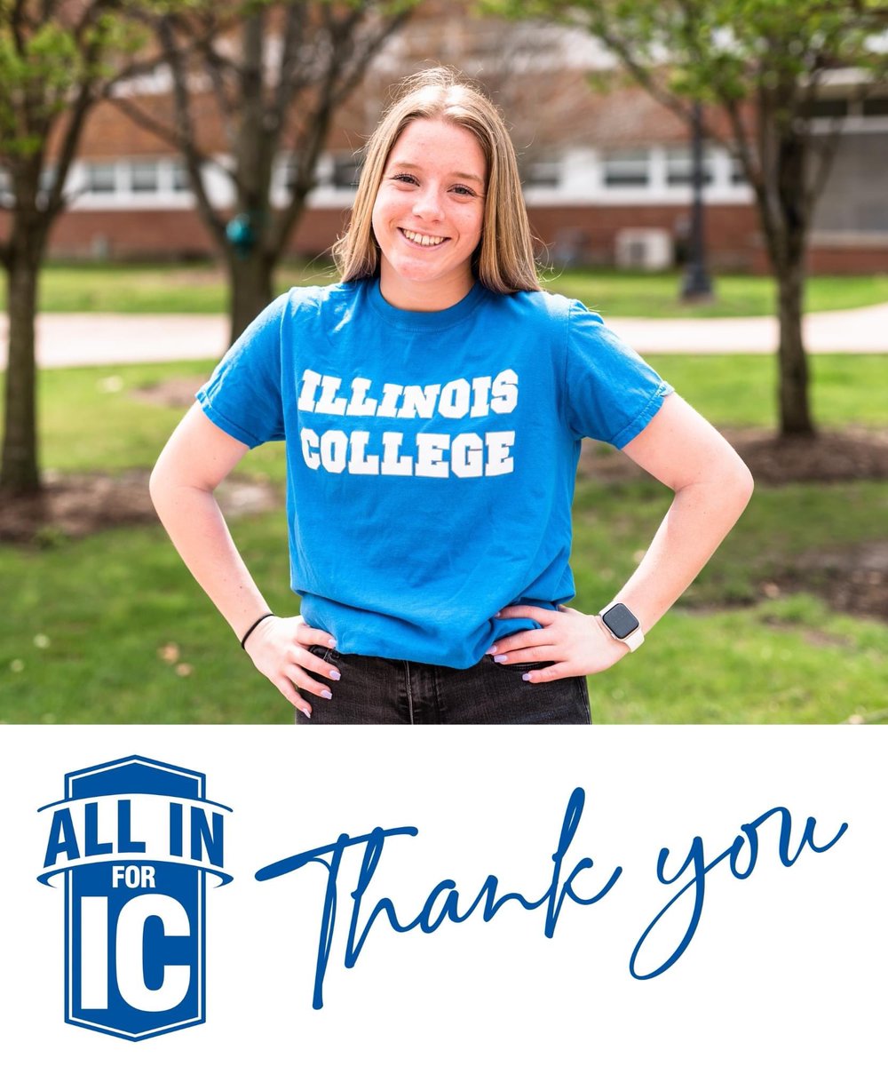 From everyone at #IllinoisCollege: Thank you for giving to what you love most about IC.

On March 15, you joined more than 850 donors from around the world who came together for 24 hours to go #ALLIN4IC, raising more than $320,000. Visit ic.edu/ALLIN4IC to see the impact.