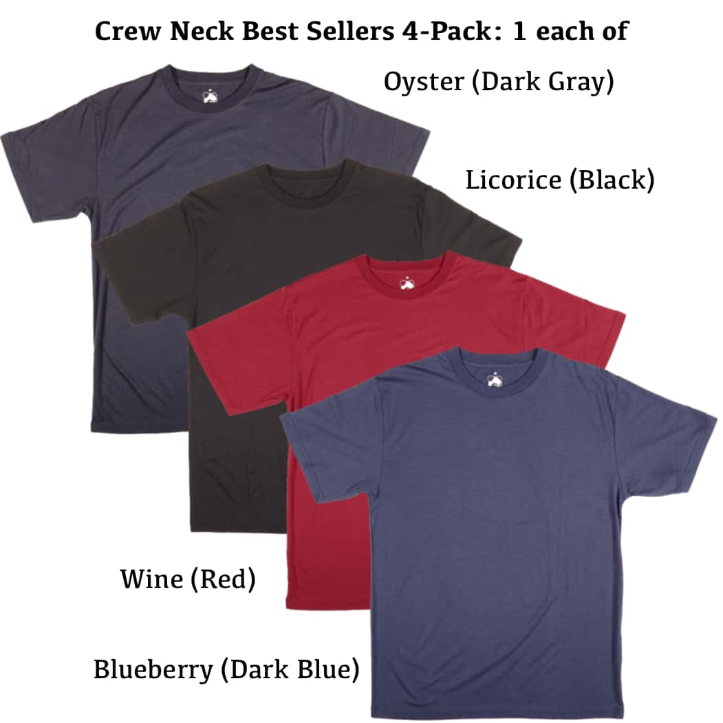 BigBoyBamboo's tweet photo. Big Boy Bamboo Crew Neck T-Shirt 4-Packs - Save 25% Our new bundles are perfect for the bamboo connoisseur who wants classic and stylish looks that match any and all https://t.co/LlBASV0MbB