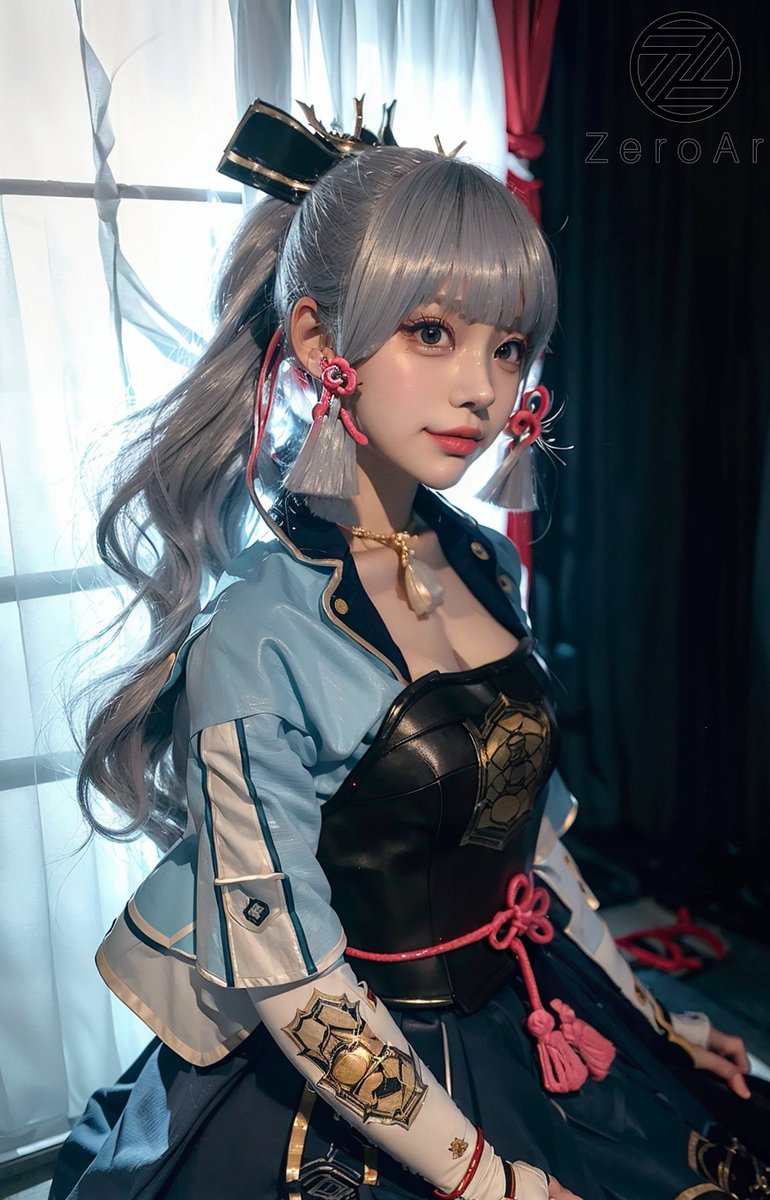 ZeroArtKAI's tweet photo. Who else is exicted for her rerun? We can't get enough of her elegant combat style and beautiful character design. #Ayaka #GenshinImpact #神里綾華 #原神 #GenshinImpact  #KamisatoAyaka #ilustration #cute #ayakacosplay #aiartwork https://t.co/GXX6OMcyyX