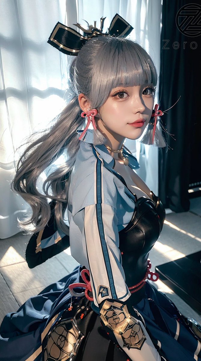ZeroArtKAI's tweet photo. Who else is exicted for her rerun? We can't get enough of her elegant combat style and beautiful character design. #Ayaka #GenshinImpact #神里綾華 #原神 #GenshinImpact  #KamisatoAyaka #ilustration #cute #ayakacosplay #aiartwork https://t.co/GXX6OMcyyX