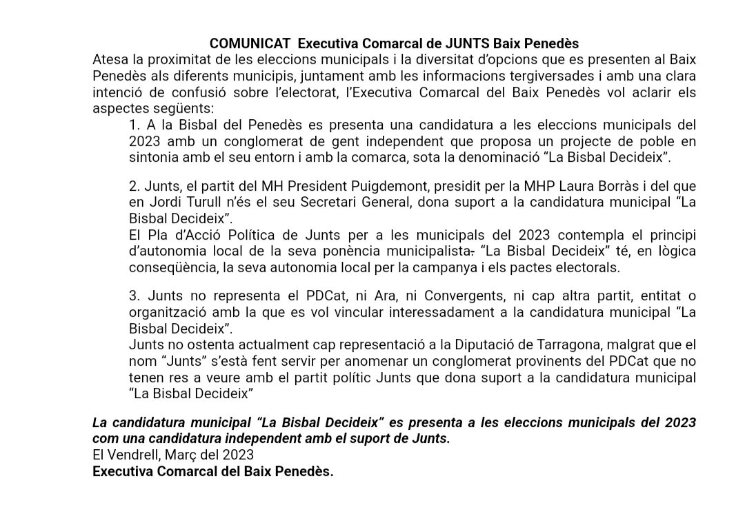 ‼️Comunitat : 
<a href="/bisbaldecideix/">La Bisbal Decideix</a>