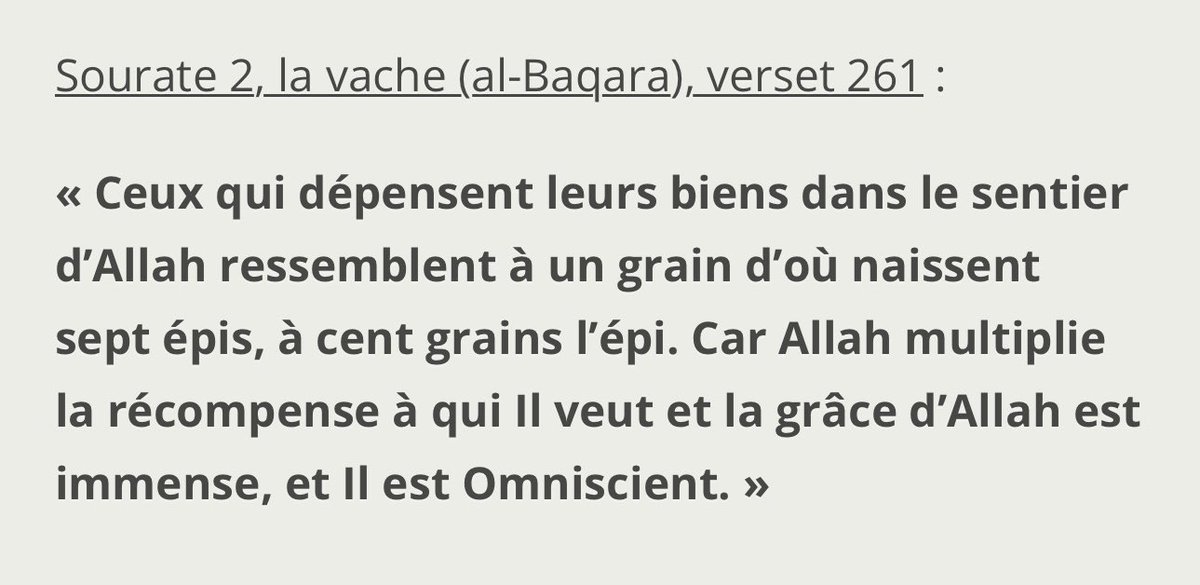 peace_mkr's tweet photo. En tout cas Allah ne fermera jamais la porte avec votre argent!
Confiez lui vos biens et Il le fructifiera pour vous. Faites la sadaqa 😍
#openyoeyes https://t.co/SQOBb1btwg