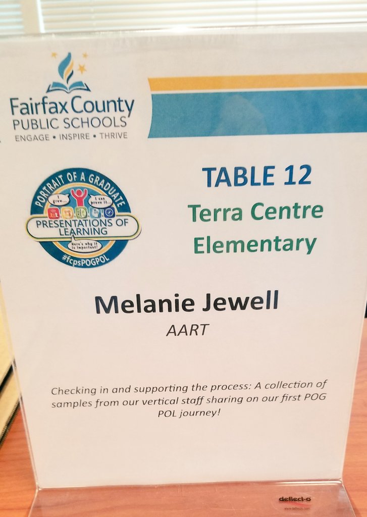 I was proud to represent <a href="/TerraCentreES/">TerraCentreES</a> today, showcasing our @fcpsPOGPOL successes so far! There were so many great conversations with other schools as we checked in and saw ways we can all grow onward from this point. <a href="/Region4FCPS/">Region 4</a> #POGPOLShareFair