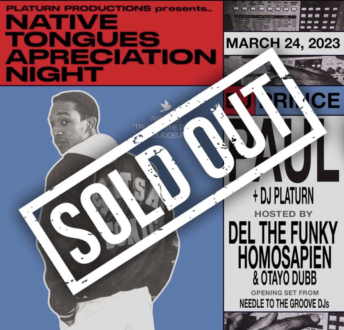We’re excited to be rocking an opening DJ set at the SOLD OUT Native Tongues Appreciation Night this Friday in SF! 👀 🤯