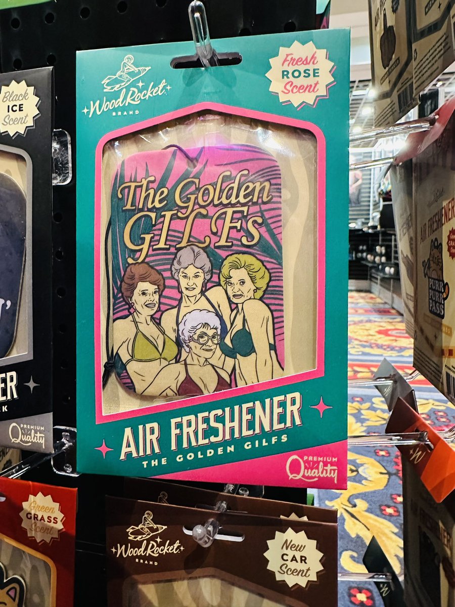 leeroymyers's tweet photo. Check out this sexy @wood_rocket Golden Gilfs air freshener for your sexy car! Rose scented!
New @WoodRocketStuff air fresheners coming soon!
#goldengirls #airfreshener #woodrocket #pornparody https://t.co/tZBDV3Offp