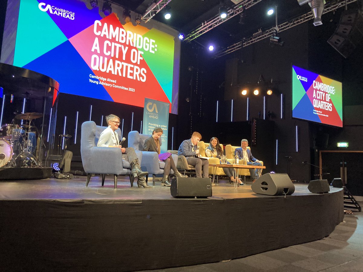 Really interesting and thought provoking evening at the <a href="/CambAhead/">Cambridge Ahead</a> #YAC City of Quarters event. When do we start? It’s all great!