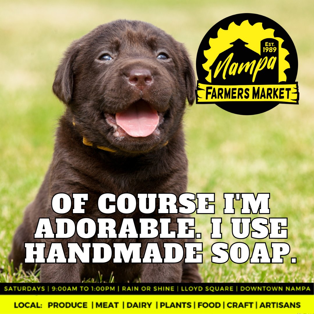 NampaFM's tweet photo. Get your #homemadesoap at the #nampafm starting on April 1st- no kidding! https://t.co/tD7dSfilEM