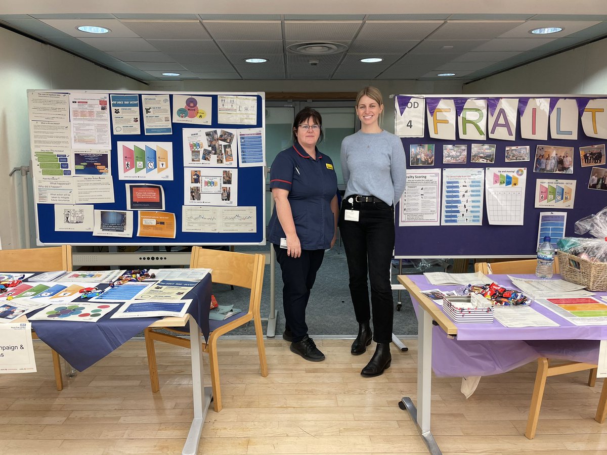 Glacksie's tweet image. Fantastic opportunity to join the fab clinical practice event #harmfreecare @RoyalFreeNHS today &amp;amp; talk to staff about harm from deconditioning &amp;amp; #falls &amp;amp; the importance of #MOVE #endpjparalysis #frailty #homefirst @rebeccalongmat1 @AlishaA69581202 @stephmurray13 @CatherionaHowl3