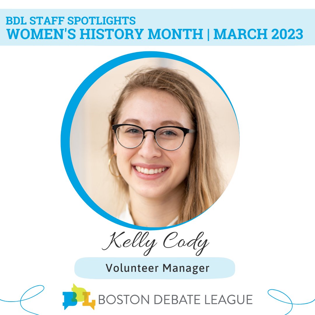 Our next #WomensHistoryMonth spotlight goes to Kelly Cody, the Volunteer Manager! Kelly has been with the BDL for 1.5 years. #WHM2023