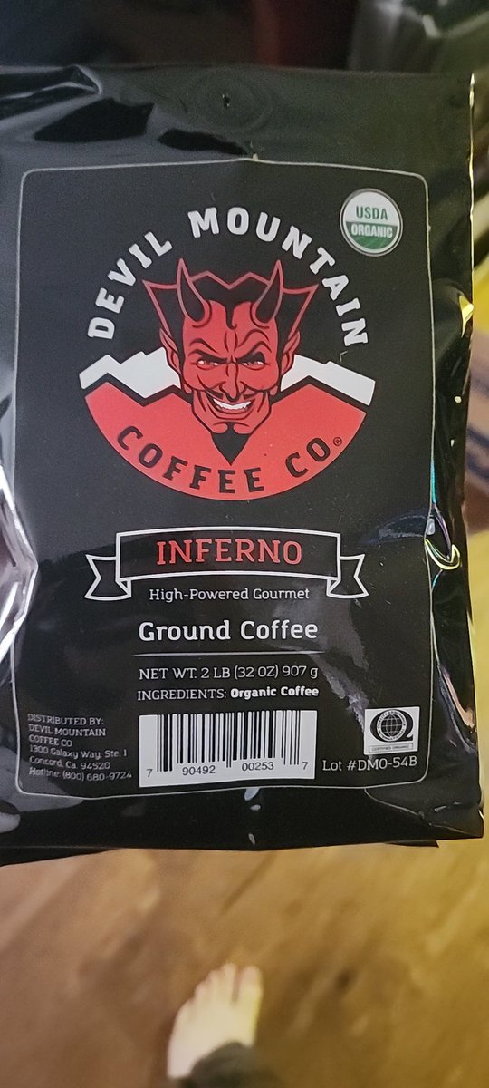 Nothing like getting a new bag of <a href="/DevilMtnCoffee/">DevilMountainCoffee</a>