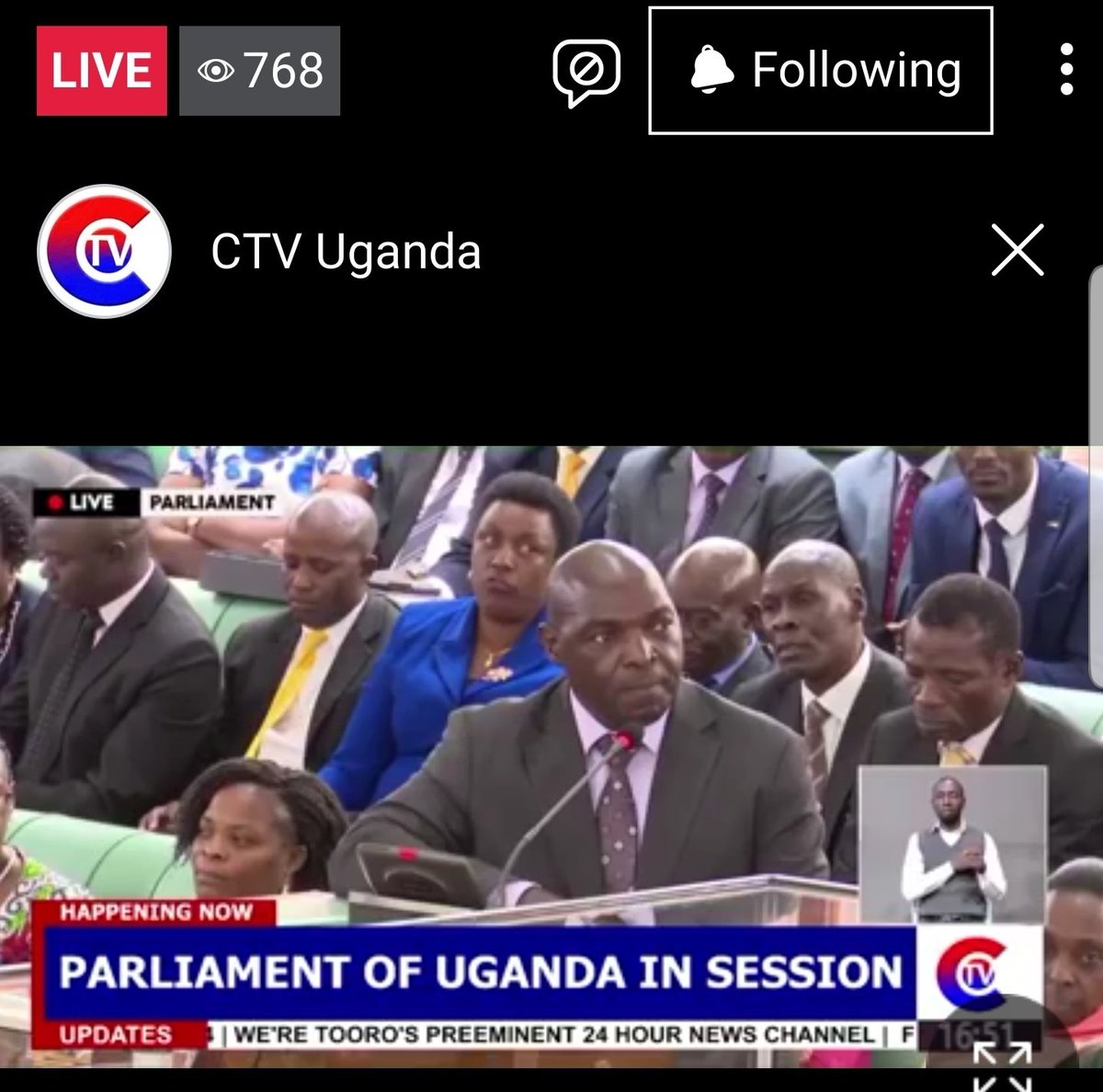 jkalinaitwe's tweet photo. BREAKING: The Parliament of Uganda has passed the Anti-Homosexuality Bill, 2023.

The Bill was supported by 73% of all legislators.  

#PlenaryUg #CTVUpdates https://t.co/2h2KqwCgqH
