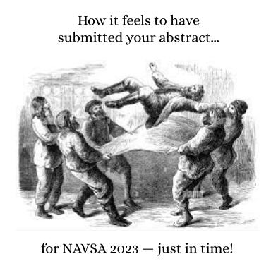 Navsa2023's tweet photo. Thank you to all who submitted proposals for @navsa 2023 in Bloomington, IN this November! https://t.co/nbo1hxhXYt