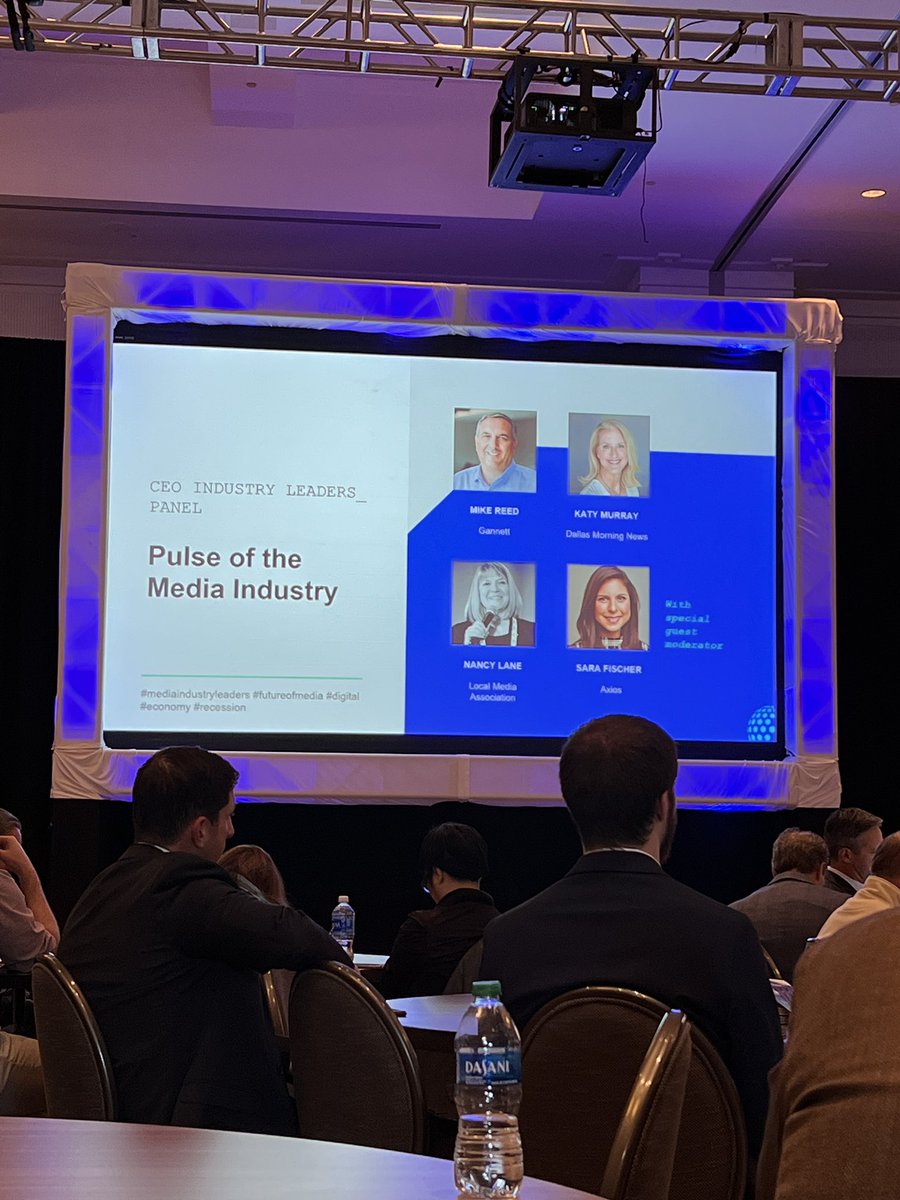 Interesting start to pulse of media industry panel - “If Tiktok is banned here in the US, the impact to publishers will be low for #mediarevenue since it’s not a monetizable platform.”  says @localmediarocks to @sarafischer #mathersymposium #mediasymposium