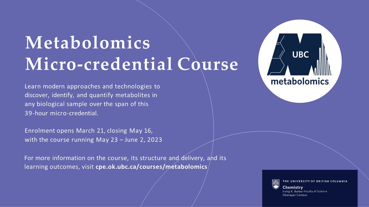 UBC Okanagan Metabolomics tweet media