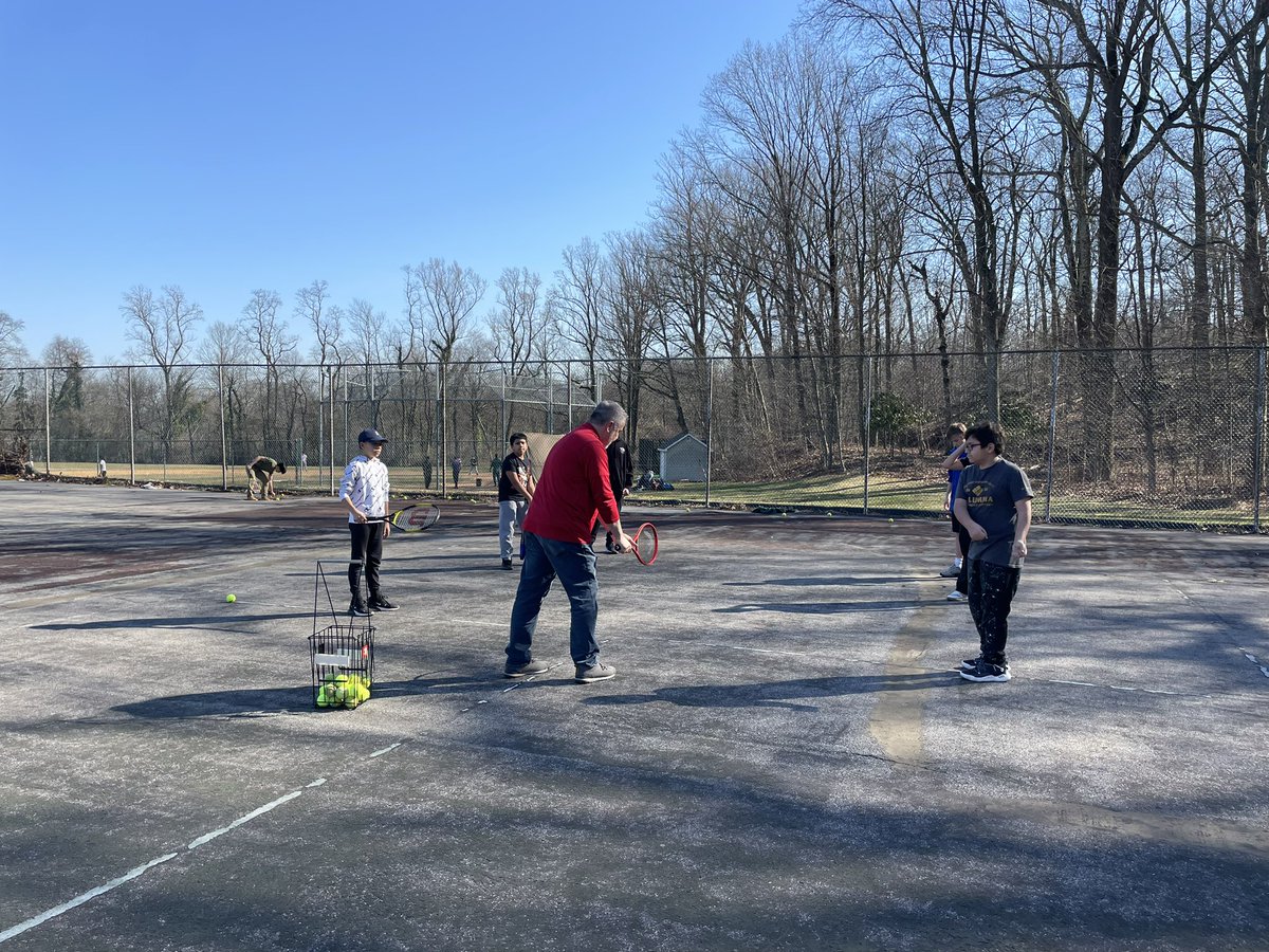 Boys tennis season practice has begun on this Spring day <a href="/GreenburghWMHS/">Woodlands Middle High School</a> <a href="/GreenburghSport/">Woodlands Athletics</a> <a href="/tbonetokar/">Thomas Tokarski</a>