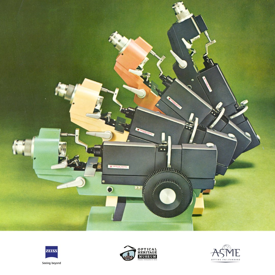 OHMuseum's tweet photo. In 1970, AO’s ongoing commitment to innovation produced the AO 12603 Lensometer, the first step towards today’s modern lensmeters.
@asmedotorg
#landmarkceremony #AOLensometer #OHMASME23 https://t.co/LsdaGZs94M