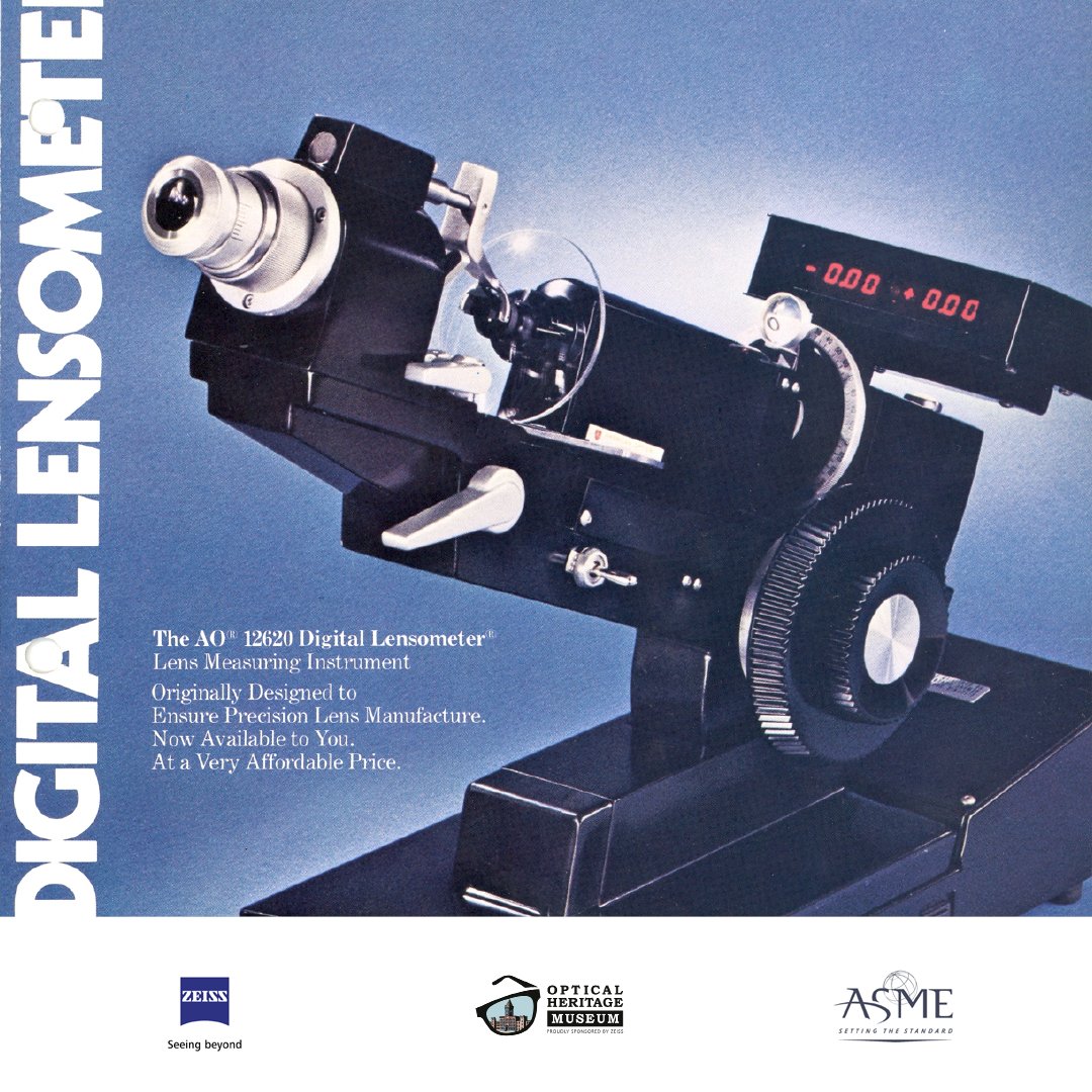 OHMuseum's tweet photo. In 1970, AO’s ongoing commitment to innovation produced the AO 12603 Lensometer, the first step towards today’s modern lensmeters.
@asmedotorg
#landmarkceremony #AOLensometer #OHMASME23 https://t.co/LsdaGZs94M