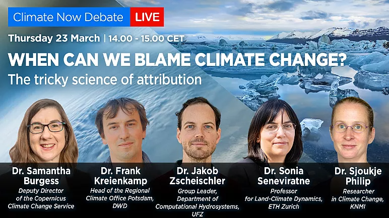 Copernicus ECMWF (@copernicusecmwf) on Twitter photo 📢 Do you want to know more about the correlation between extreme weather and climate change? Join #C3S Deputy Director <a href="/OceanTerra/">Dr Sam Burgess 🌍🌡🛰</a> along with other experts in the upcoming #ClimateNow debate!
📅23 March I 14:00 CET
☞bit.ly/40qEU0b 📢 Do you want to know more about the correlation between extreme weather and climate change? Join #C3S Deputy Director <a href="/OceanTerra/">Dr Sam Burgess 🌍🌡🛰</a> along with other experts in the upcoming #ClimateNow debate!
📅23 March I 14:00 CET
☞bit.ly/40qEU0b