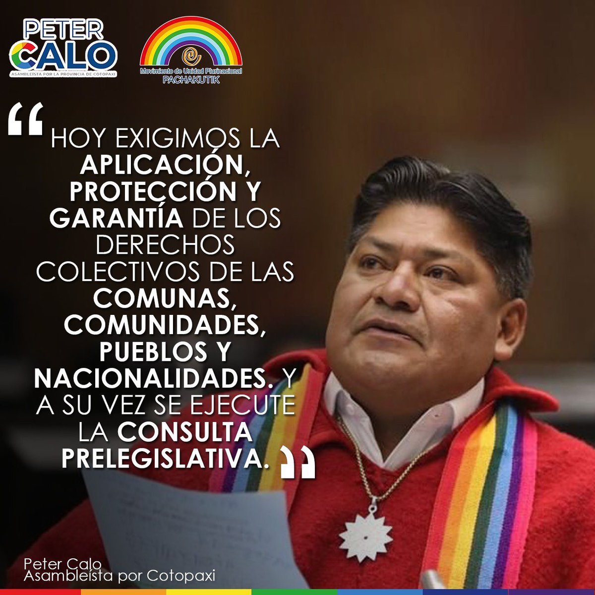 #Pleno856l En un Estado de Derechos, exigimos el respeto inmediata a los derechos colectivos, consulta prelegislativa.