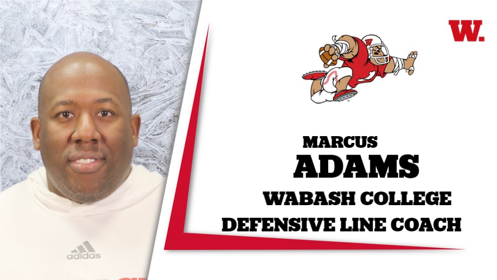 Veteran player and coach Marcus Adams joins the <a href="/wabashFB/">Wabash College Football</a> staff as the Little Giants' defensive line coach.

bit.ly/3nbZPGb

#WAF