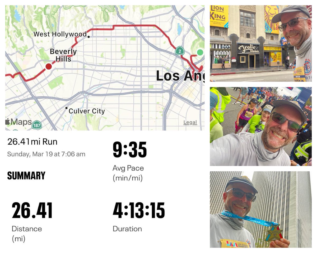 stst415's tweet photo. On Sunday, I ran the @LAMarathon in 4 hours, 13 minutes.  This was my 3rd #marathon overall and my 2nd in two weeks!  It's time now to rest for a while. #LAMarathon #LosAngeles #LosAngelesMarathon #WeRunLA https://t.co/xcHOgeTjzB