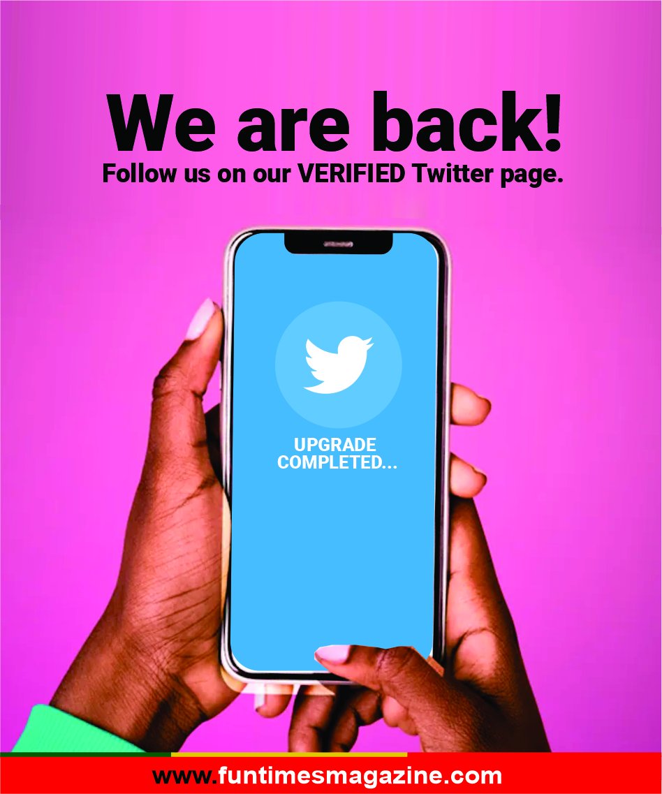 Do you know about our verified Twitter page @FunTimesMag? Follow us now to stay updated on our activities! 

#blackstories #funtimesmagazine