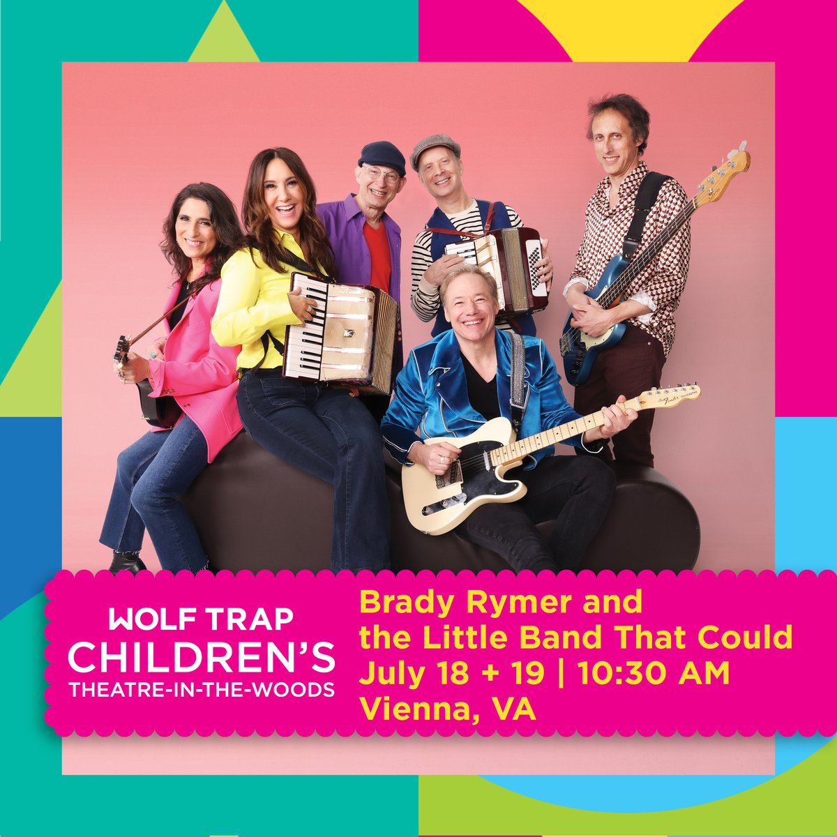 Hey DC, VA &amp; MD families! Catch us at Children’s Theatre-in-the-Woods this summer. Tickets for our July 18th &amp; 19th shows <a href="/Wolf_Trap/">Wolf Trap</a>  go on sale Friday, March 31 at 10 AM EST!  wolftrap.org/t/071823 Can’t Wait!