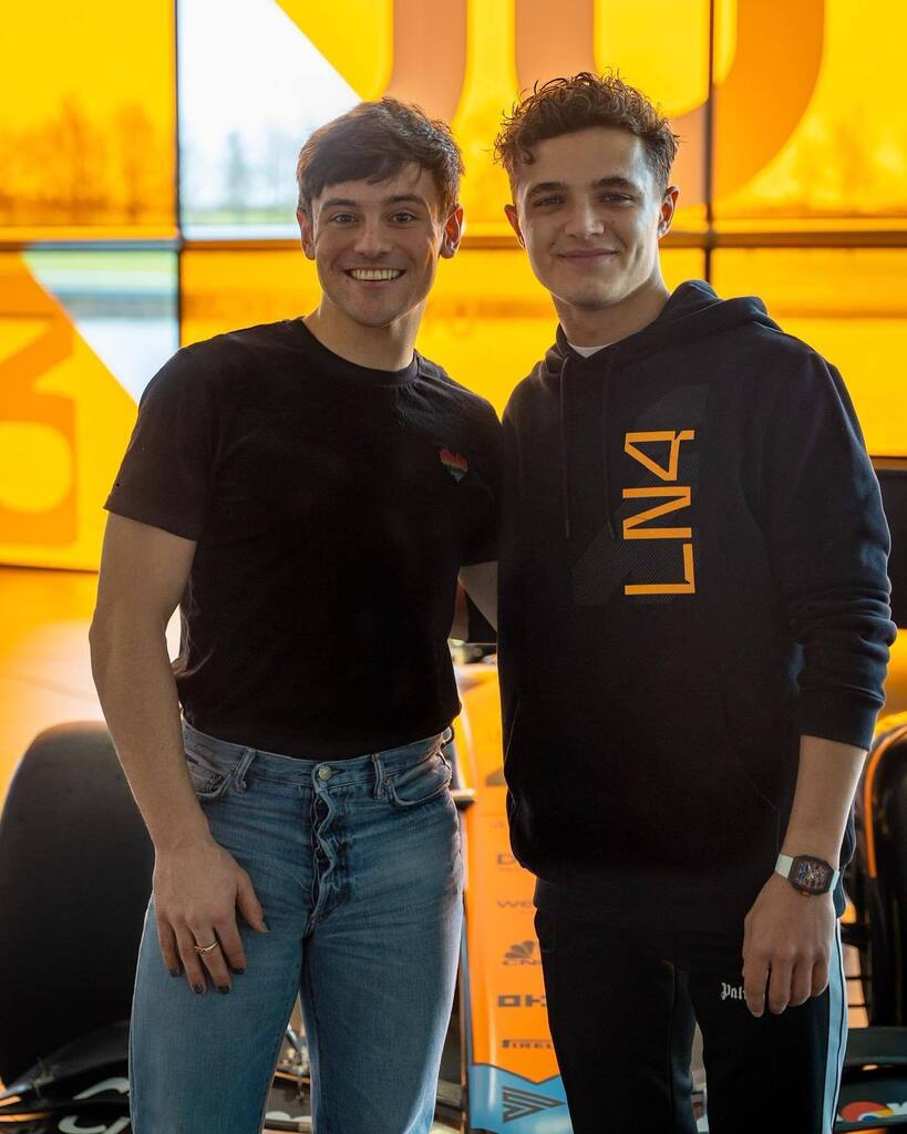 spiritlandprod's tweet photo. Check out the latest episode of @tomdaley’s brilliant #MadeWithLove podcast, this week with the awesome @landonorris, wherever you get your podcasts. 

They chat about @mclaren &amp; @f1, keeping fit, staying at the top of their game and @caprisungb 😂

O… https://t.co/y1OCJKg0VG https://t.co/tNB3pa6c8l
