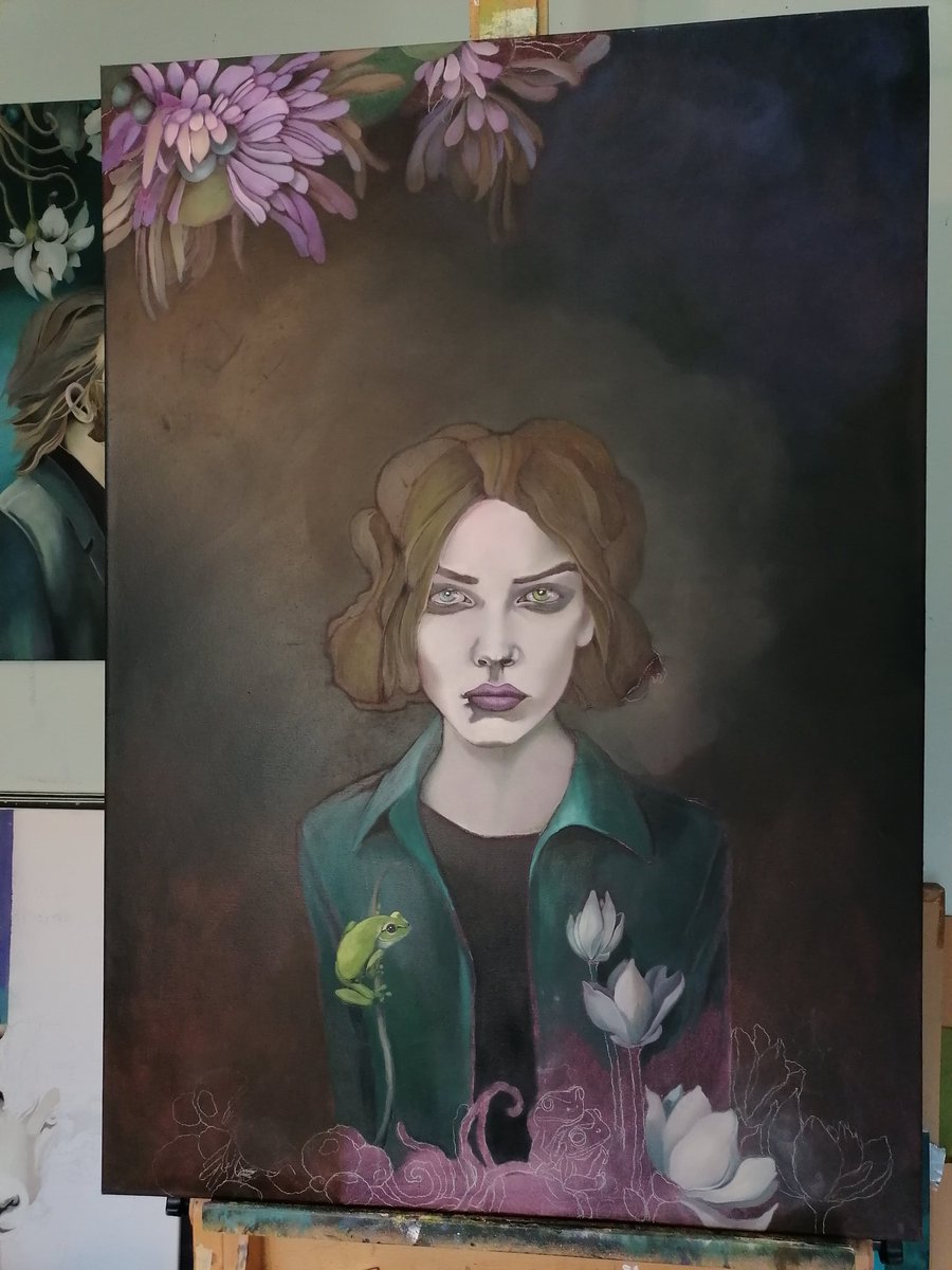 GjuniperH's tweet photo. Still a lot of painting to be done... ☮️🌿💜
New work in progress https://t.co/3oTi0d9npe