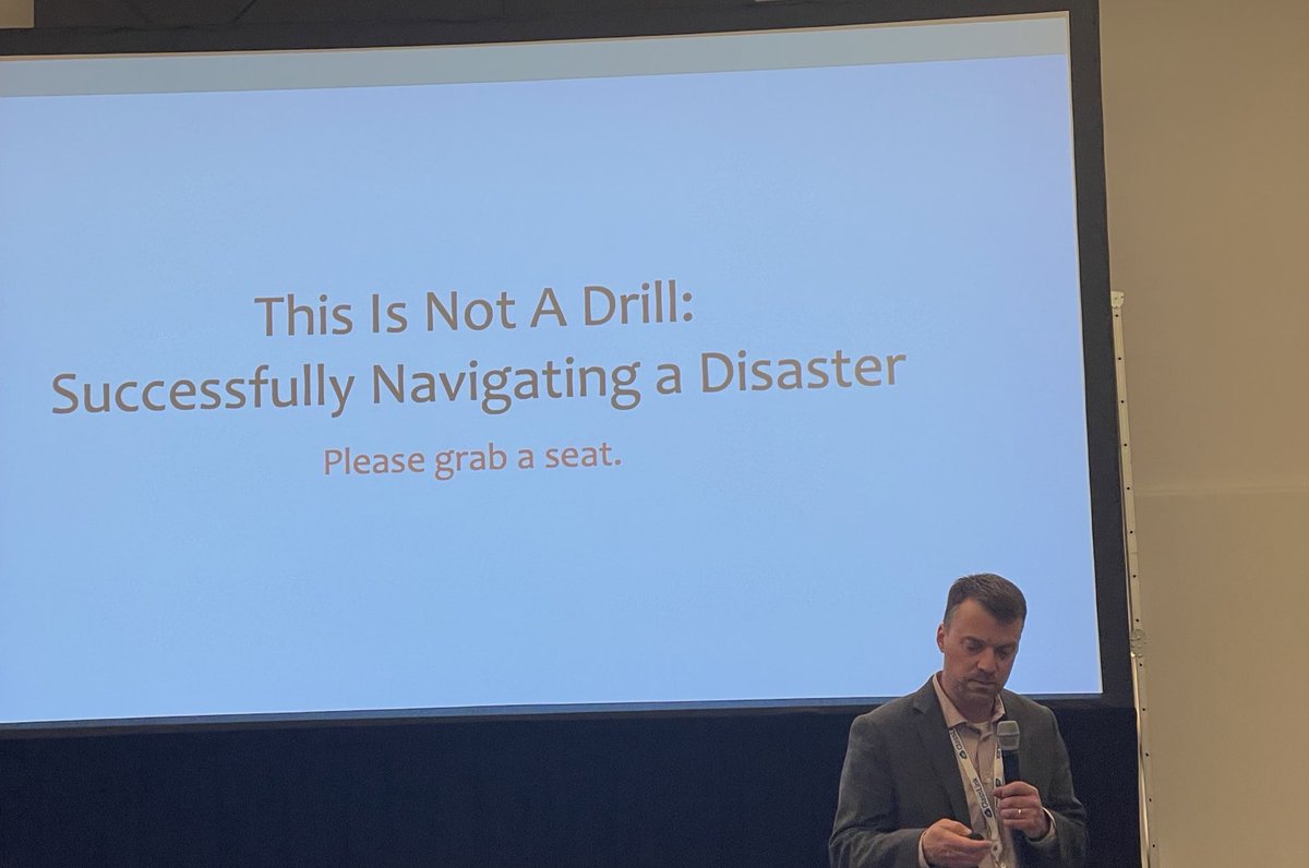 .@DaveEisenmann joined @MinnehahaAcad at its technology director post-disaster, which he said allowed him to benefit from all the team's #cybersecurity learnings. #cosn2023