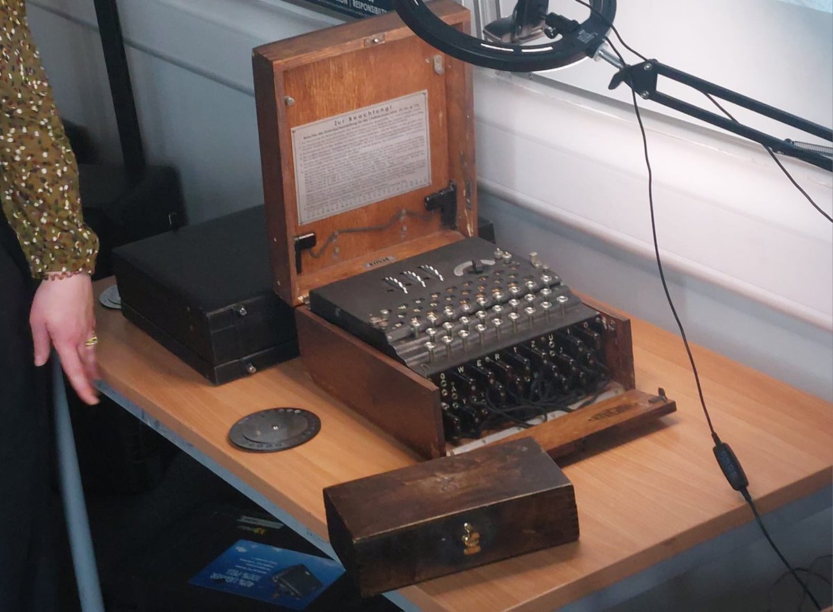 Students were able to engage and learn from one of the actual enigma machines used in WW2! What an experience!
