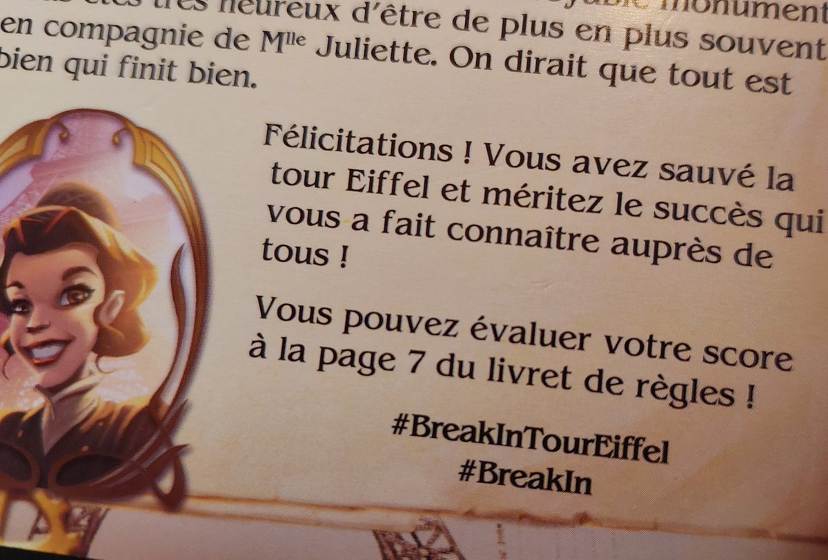 🗼Plongez dans le Paris de 1908 grâce à des énigmes intéressantes sans être trop compliquées. Au lieu de sortir, vous allez devoir rentrer dans cette boîte qui renferme un matériel évolutif et immersif! 🔓 <a href="/IELLO_France/">IELLO</a> 
#j2s #jeuxdesociete #boardgame #breakin #breakintoureiffel