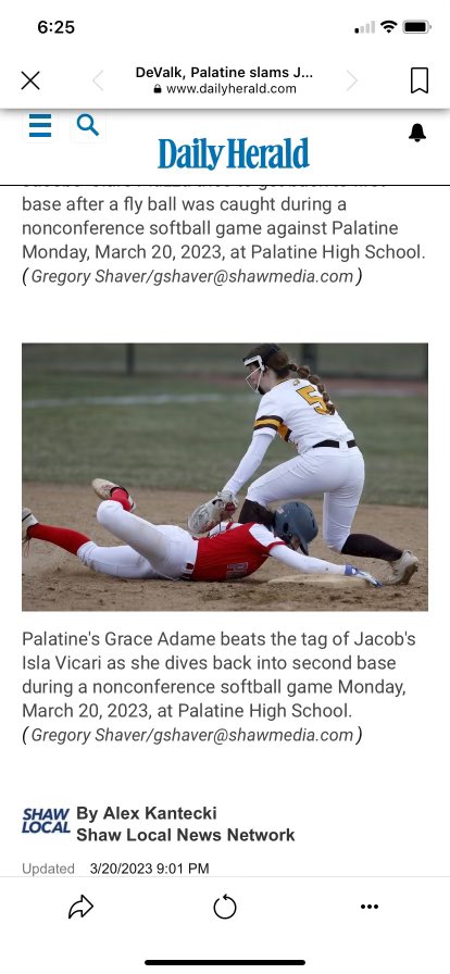Loved watching our @palatinesball in their first game - a big W!! <a href="/graceadame9/">Grace Adame</a> 3 for 3 at the plate ; RBIs &amp; of course causing chaos on the base paths @ChiBombers_16u