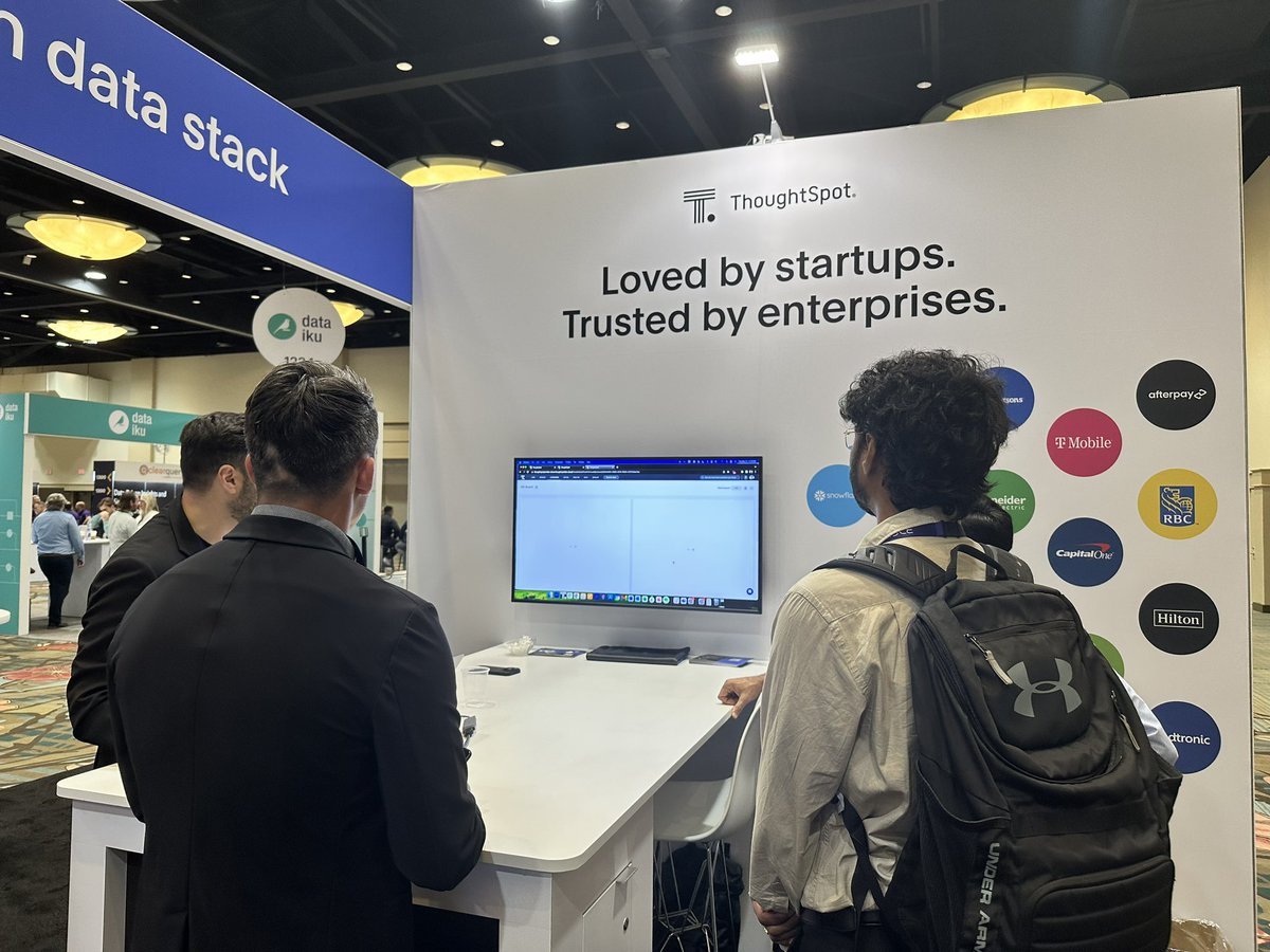 thoughtspot's tweet image. It’s break time at #GartnerDA, come see us at booth 1124 and see how GPT can supercharge your #selfserviceanalytics 💪