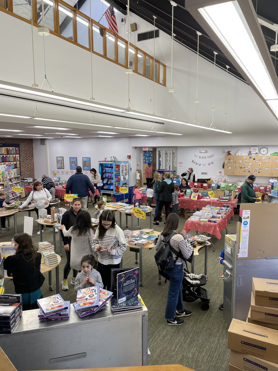 Opening Day at the NMS Book Fair and it was a great one! So many Ss were able to purchase so many books! Thanks to our PTA Book Fair Committee for making it happen! <a href="/DrJones_GPS/">Dr. Toni Jones</a> <a href="/MJDAmico_GPS/">Marc J. D'Amico</a> <a href="/NMSCTAP/">North Mianus School</a> <a href="/northmianuspta/">North Mianus School PTA</a>