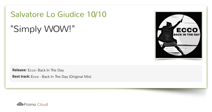 Ecco_Kmb's tweet photo. Salvatore Lo Giudice reviewed Ecco- Back In The Day . 10/10 https://t.co/St6vHOUfl4