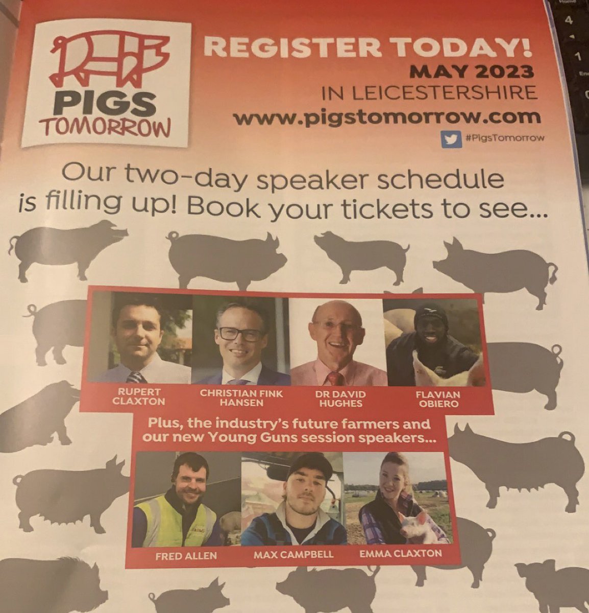 ShaneMcAuliffe1's tweet photo. Just saw in @pigworldmag that @kenyanpigfarmer is confirmed as a speaker for #PigsTomorrow!! Yaaaas my man!!! ๐ช๐ป๐ช๐ป๐ช๐ป ๐ฐ๐ช https://t.co/UOeVKfPrTZ