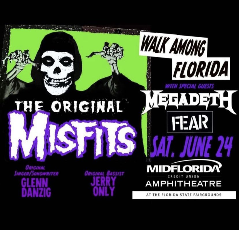 Sat. June 24th in Tampa FL ⚡️ <a href="/FEARLeeVing/">FEAR and LEE VING</a> <a href="/Megadeth/">Megadeth</a> <a href="/themisfits/">The Misfits</a>