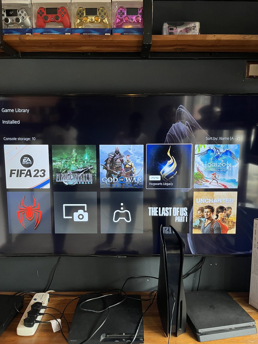 PlaystationTz's tweet photo. PLAYSTATION 5. Custom (Black)
2 Controllers
8 games installed:
FIFA 23.
GOD OF WAR RAGNAROK.
HOGWART LEGACY.
LAST OF US 2.
HORIZON FORBIDEN WEST.
UNCHARTERD 
SPIDER MAN MILES MORALES.
FINAL FANTASY 7.

Price:1,600,000/=
Call/text:0765569538
Location:makumbusho busstand. https://t.co/C1oN0vNbsS