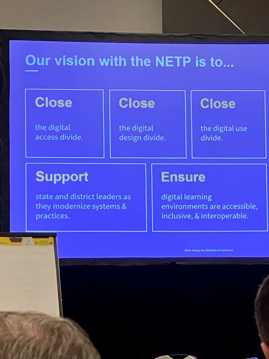 cafox's tweet image. Vision for revised NETP includes ensuring #digitallearning is #accessible #interoperable #inclusive @SETDA @OfficeofEdTech @CAST_UDL