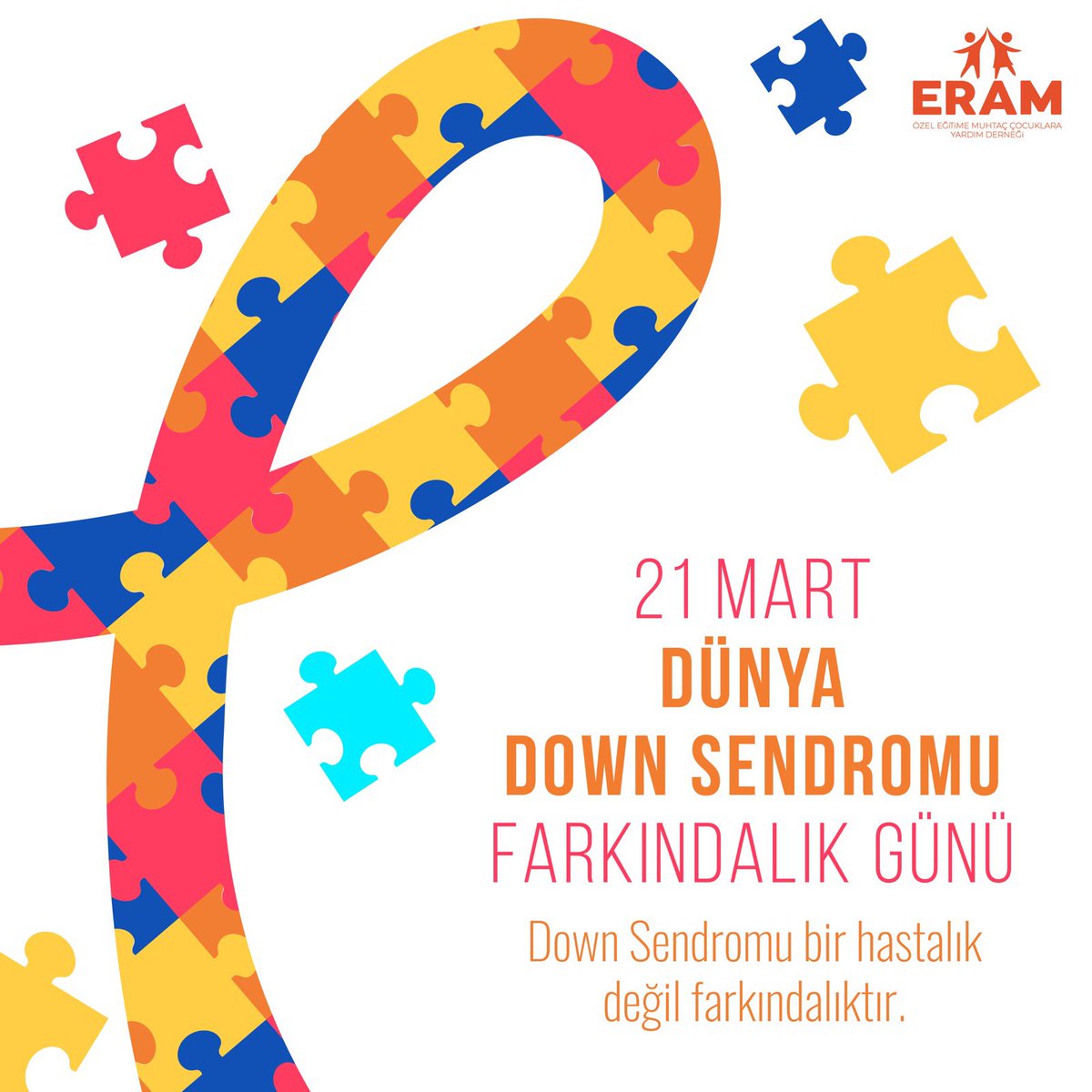Down Sendromu bir hastalık değil farkındalıktır. 21 Mart Dünya Down Sendromu Farkındalık Günü Kutlu Olsun

#downsendromufarkındalıkgünü #21mart #farkindalik